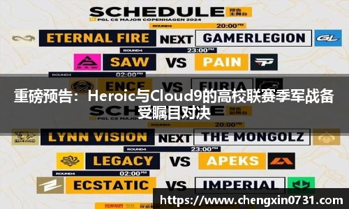 重磅预告：Heroic与Cloud9的高校联赛季军战备受瞩目对决